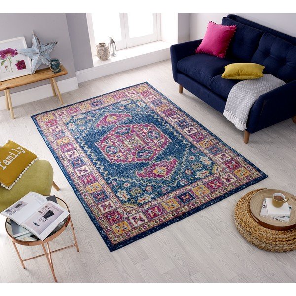 Modra preproga Flair Rugs Urban Traditional,100 x 150 cm-image-4