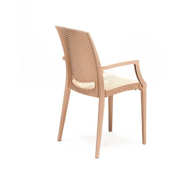 Bež vrtna jedilna garnitura iz umetnega ratana za 4 osebe Rattan – Floriane Garden-image-4