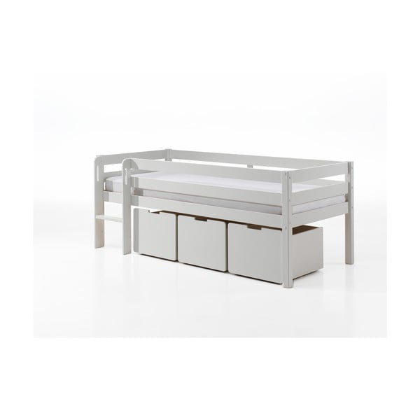 Bela dvignjena otroška postelja Vipack Pino, 90 x 200 cm-image-3