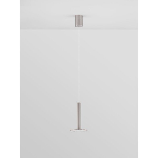 Kovinska LED viseča svetilka v mat srebrni barvi ø 15 cm Palencia – Nova Luce-image-2