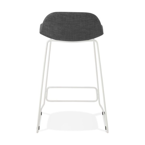 Črn barski stol z belim podnožjem Kokoon Vancouver Mini, višina sedeža 66 cm-image-4