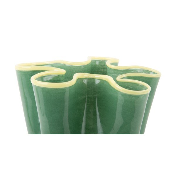 Zelena steklena ročno izdelana vaza (višina 31,5 cm) Ruffles – PT LIVING-image-3