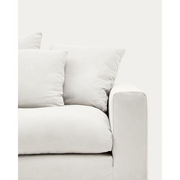 Bela prevleka 240 cm Nora – Kave Home-image-1