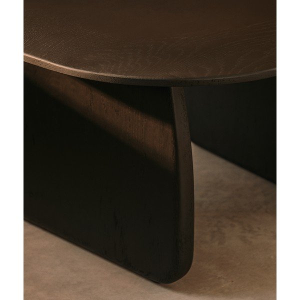 Stranska mizica iz masivnega hrasta 70x71 cm Pirita – Kave Home-image-2