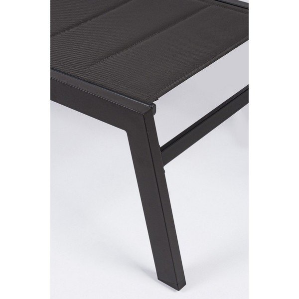 Antracitno siv kovinski vrtni ležalnik Hilde   – Bizzotto-image-4