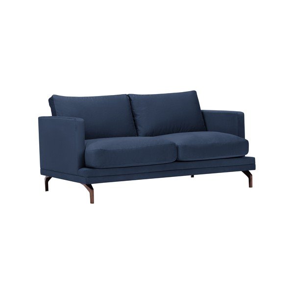 Temno modra dvosedežna zofa z zlatim podnožjem Windsor & Co Sofas Jupiter-image-1