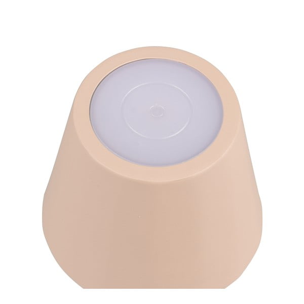 Kremno bela LED namizna svetilka s kovinskim senčilom (višina 21 cm) Diaz – Trio-image-3