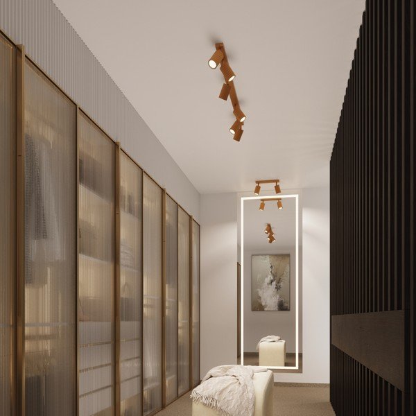 Točkovno svetilo v zlati barvi 6,5x30 cm Gleam – Sollux-image-2