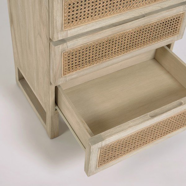 Lesena komoda s 5 predali Mindi Kave Home Rexit-image-1