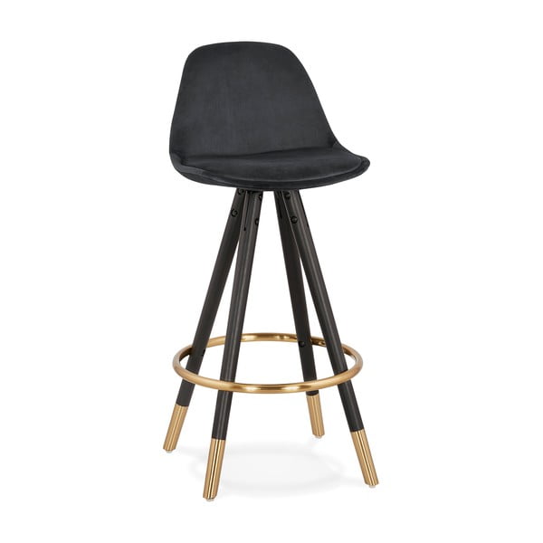 Črn barski stol Kokoon Carry Mini, višina sedeža 65 cm