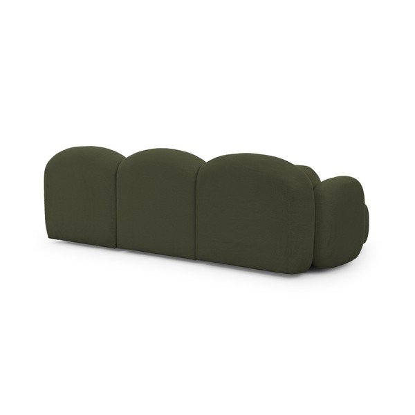 Zelena kotna sedežna garnitura iz tkanine bouclé (v obliki črke "U") Orbit – Ropez-image-3