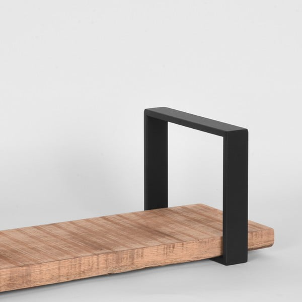 Črna polica iz masivnega manga 60 cm Slam – LABEL51-image-2