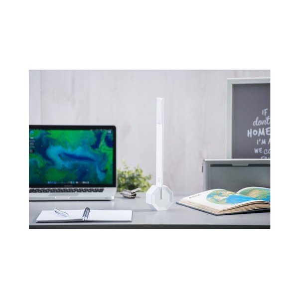 Bela LED namizna svetilka (višina 38 cm) Octagon One – Gingko-image-4