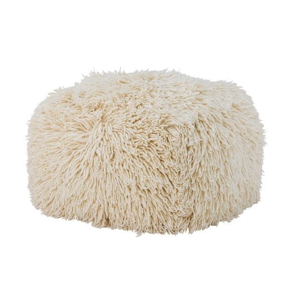 Kremno bel tabure iz volne Lomba – Bloomingville-image-2