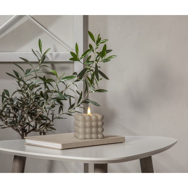 Bež LED voščena sveča Star Trading Flamme Dot, višina 9,5 cm-image-2