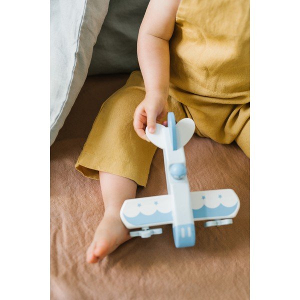 Oranžna otroška lanena rjuha Linen Tales Nature, 90 x 200 cm-image-1