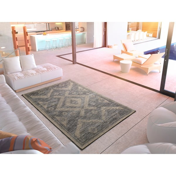 Siva zunanja preproga Universal Devi Ethnic, 120 x 170 cm-image-1