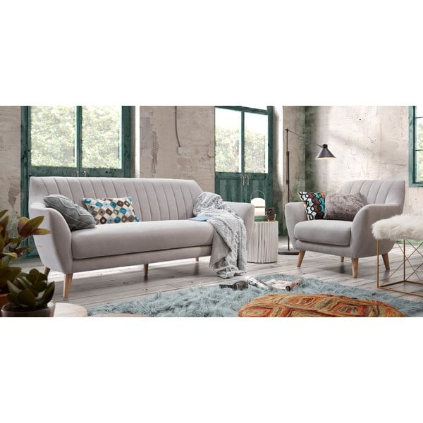 Bel stolček iz tikovine Kave Home Filippo, ⌀ 35 cm-image-4