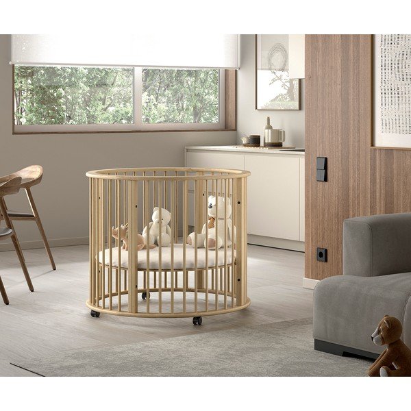 Stajica iz masivne bukve 90x90 cm v naravni barvi Dino – Vipack-image-1