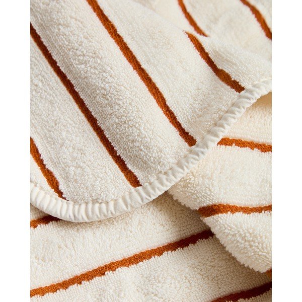 Oranžna/bež frotirna bombažna brisača 30x50 cm Dorane – Kave Home-image-4