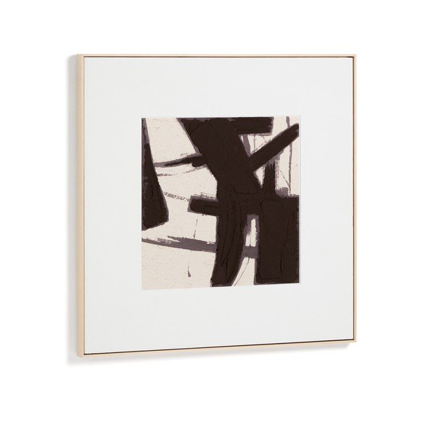 Ročno naslikana slika z okvirjem/na platnu 100x100 cm Arilan – Kave Home-image-3