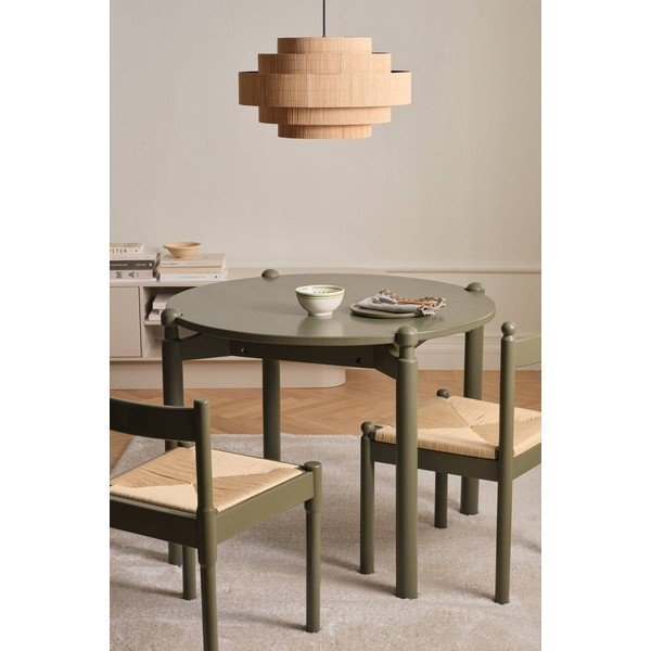 Okrogla jedilna miza iz masivne bukve ø 100 cm Kitchsoft – Ellos Home-image-1