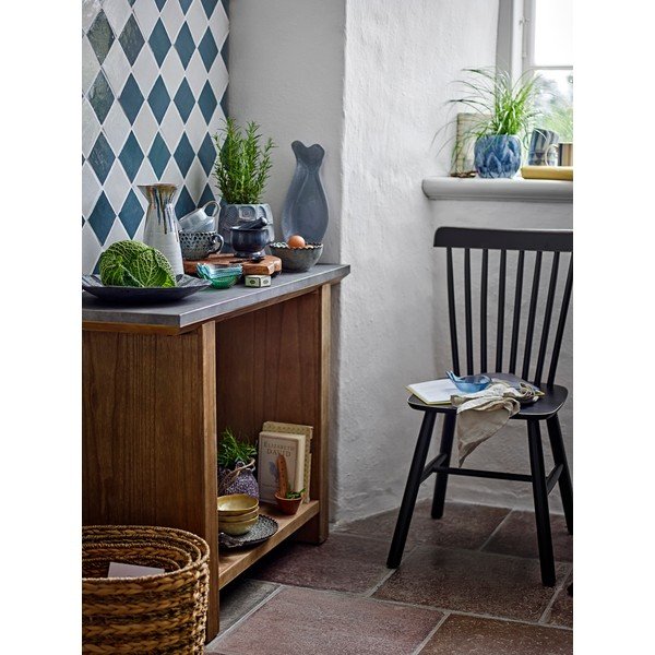 Stranska mizica s kovinsko mizno ploščo v naravni barvi 40x110 cm Riva – Bloomingville-image-4