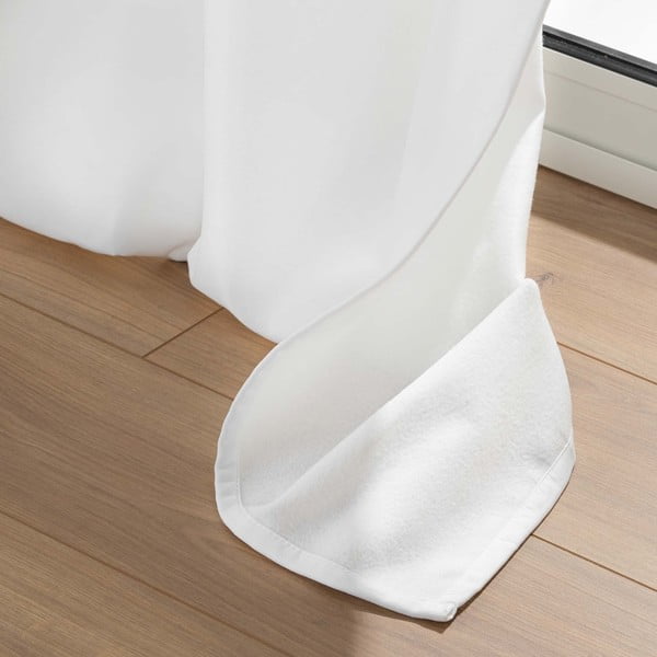 Bela izolacijska zavesa iz mikrovlaken 135x260 cm Micropolar – douceur d'intérieur-image-3