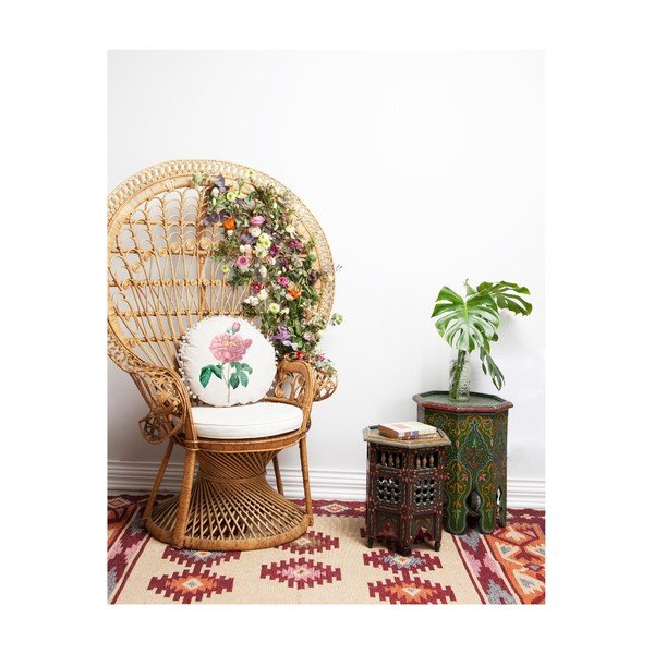 Obojestranski vzglavnik Madre Selva Rose, ⌀ 45 cm-image-2