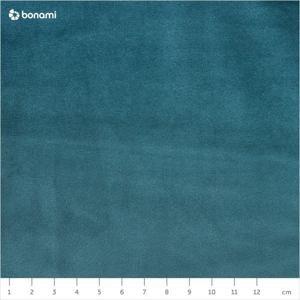 Komplet 2 barskih stolov petrolejno modre barve z oblazinjenjem iz žameta Dutchbone, višina 106 cm-image-1
