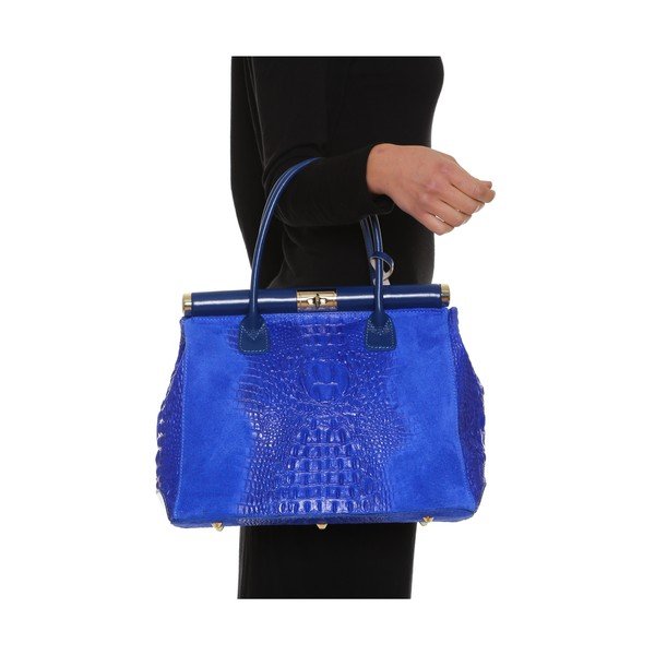 Usnjena torbica Anna Luchini 825 Bluette-image-4