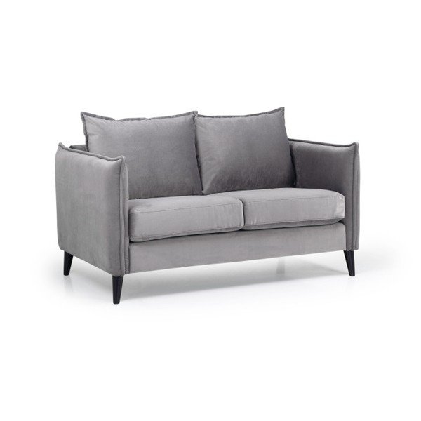 Siva žametna zofa Scandic Leo, 145 cm-image-2