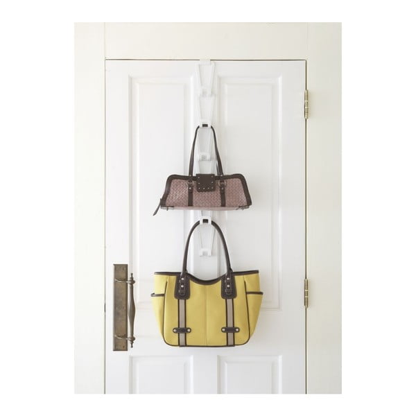 Bel obešalnik za torbice s 6 kavlji YAMAZAKI Kanazawa-image-1