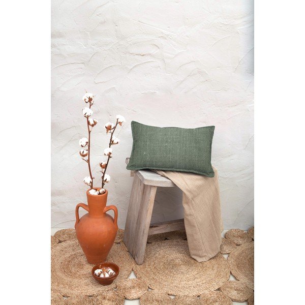 Zelena okrasna blazina Really Nice Things Lino Moss, 35 x 50 cm-image-1