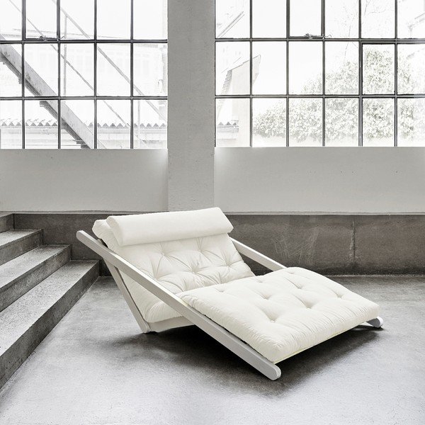 Dvosedežni variabilni ležalnik Karup Design Figo White/Creamy-image-3