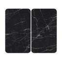 Zaščitne plošče za štedilnik 2 ks iz kaljenega stekla 52x30 cm Black Marble – Wenko