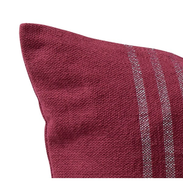 Rdeča bombažna okrasna blazina Hübsch Sarah, 60 x 40 cm-image-2