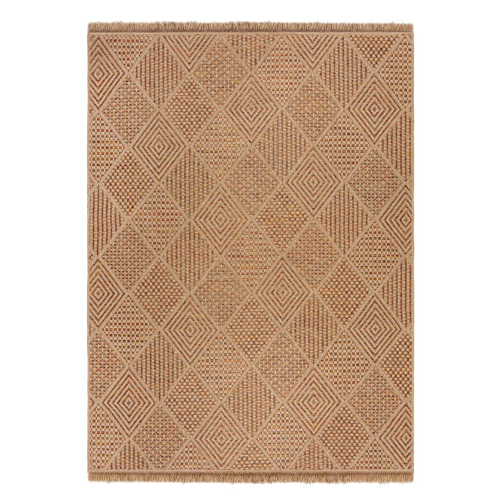 Notranja in zunanja preproga v naravni barvi 200x290 cm Nora Diamond
