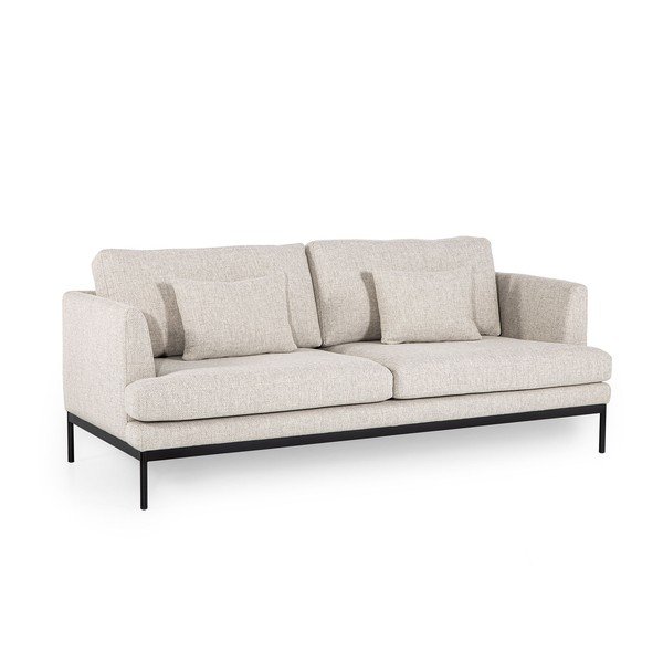 Svetlo bež sedežna garnitura Ndesign Pearl, širina 204 cm-image-1