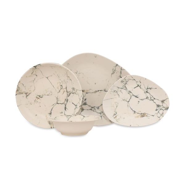 24-delni jedilni set iz porcelana Kütahya Porselen Light Marble