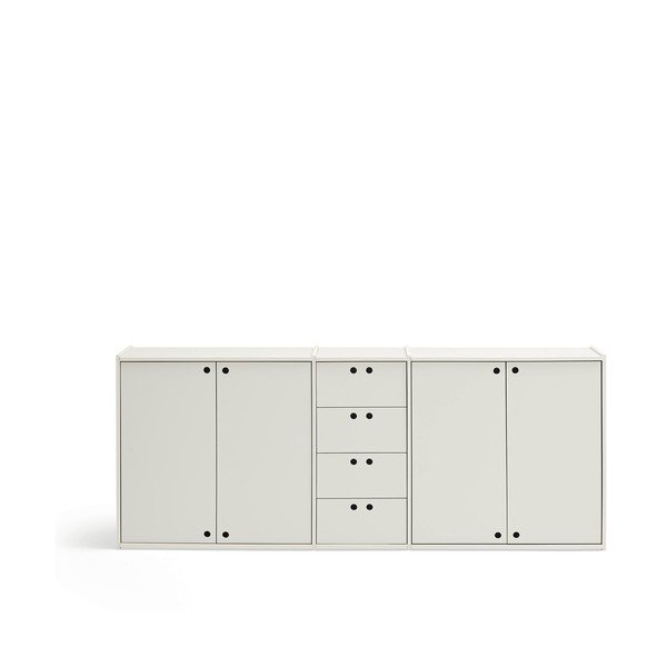 Kremno bela komoda 197x80x40 cm Wally – Teulat
