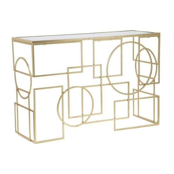 Stranska mizica v zlati barvi 41x120 cm Marie – Mauro Ferretti-image-1