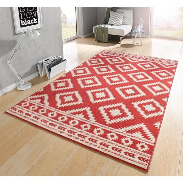 Rdeč tekač Hanse Home Gloria Etno, 80 x 200 cm-image-1