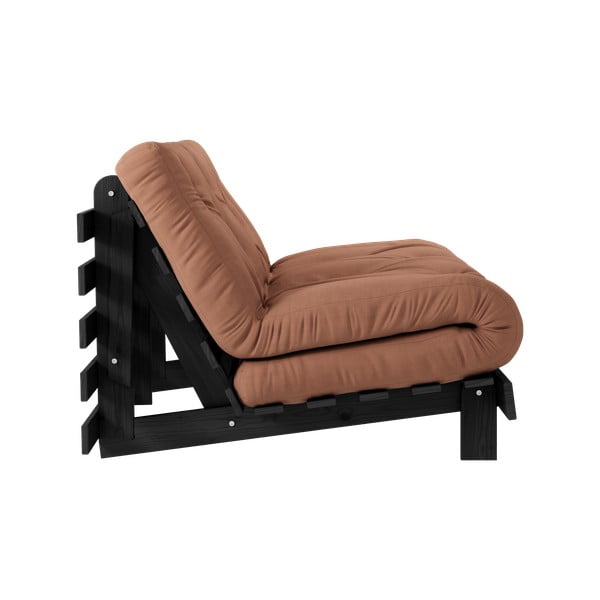 Opečnato oranžna raztegljiva sedežna garnitura 140 cm Roots Black Night – Karup Design-image-4