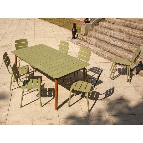 Aluminijasta vrtna miza 100x180 cm Alicante – Ezeis-image-1