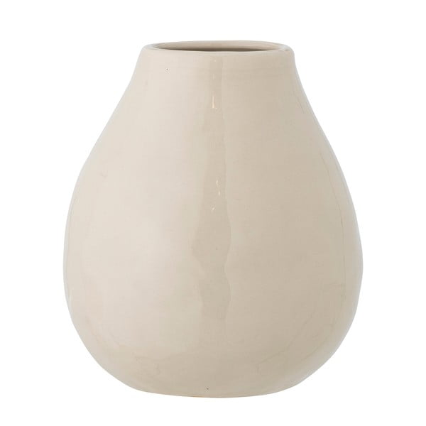 Kremno bela lončena ročno poslikana vaza (višina 17 cm) Taza – Bloomingville-image-4