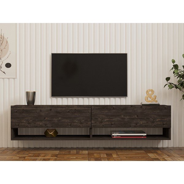 Antracitno siva TV omarica 141x31x30 cm Arges – Kalune Design-image-3