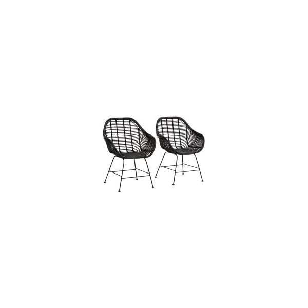 Jedilni stoli iz črnega ratana v kompletu 2 kos Kiran - Støraa -image-3