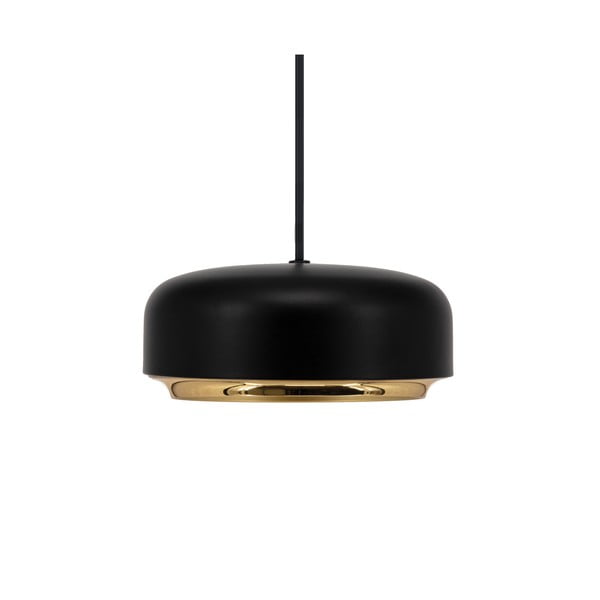 Črna LED viseča svetilka s kovinskim senčnikom ø 22 cm Hazel mini – UMAGE