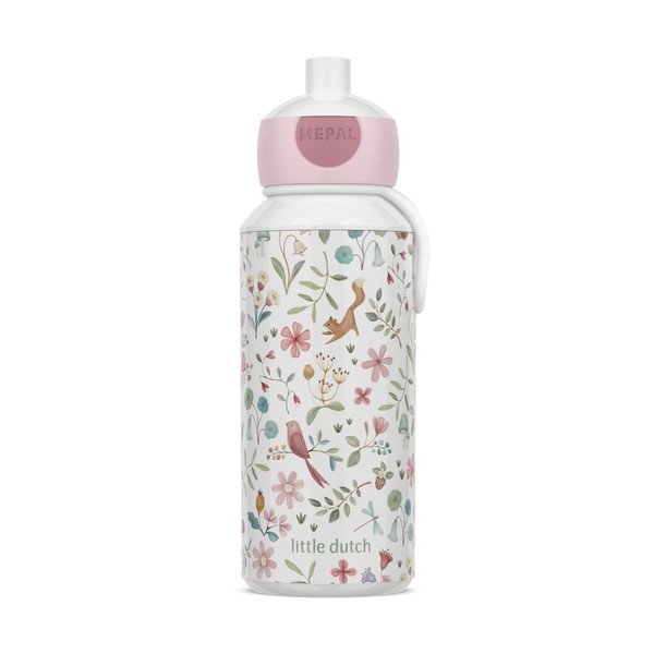 Bela/rožnata plastična otroška steklenička za vodo 400 ml Fairy Wonders – Mepal